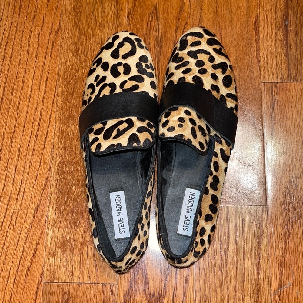 Steve Madden leopard flats